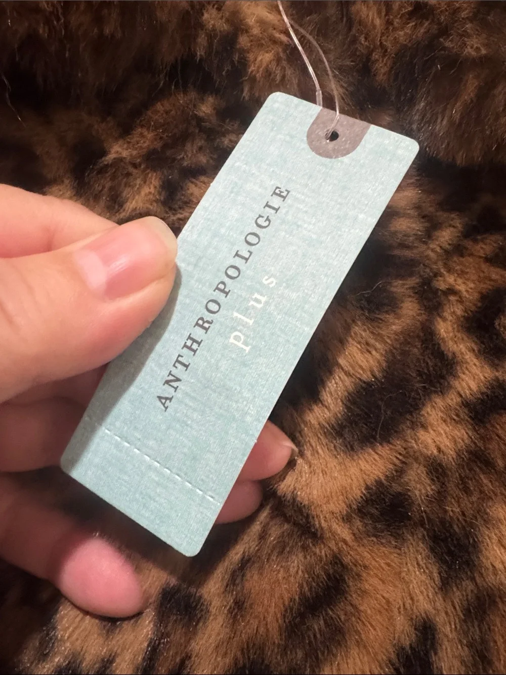 Mauve/Anthropologie/Faux Fur Brown/Black/Leopard Print/Gold Button Down Jacket!